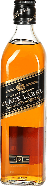 Johnnie Walker Black Label Blended Scotch Whisky, 0.5л